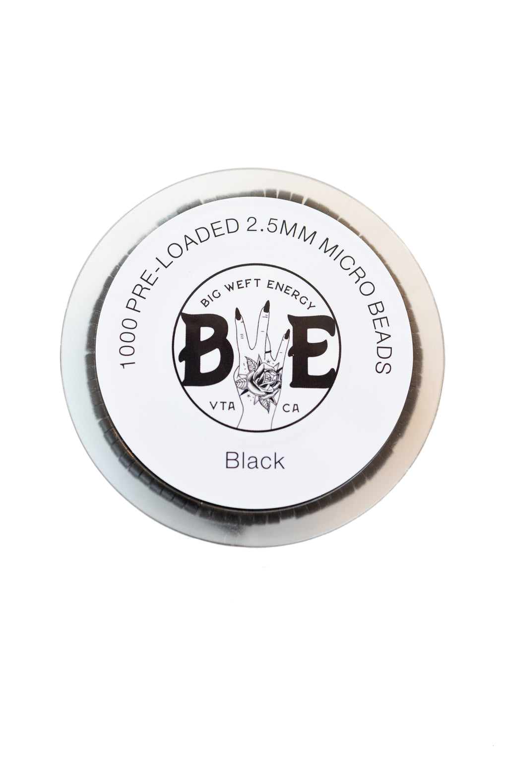 1000 Pre Loaded Micro Beads- 2.5MM BLACK