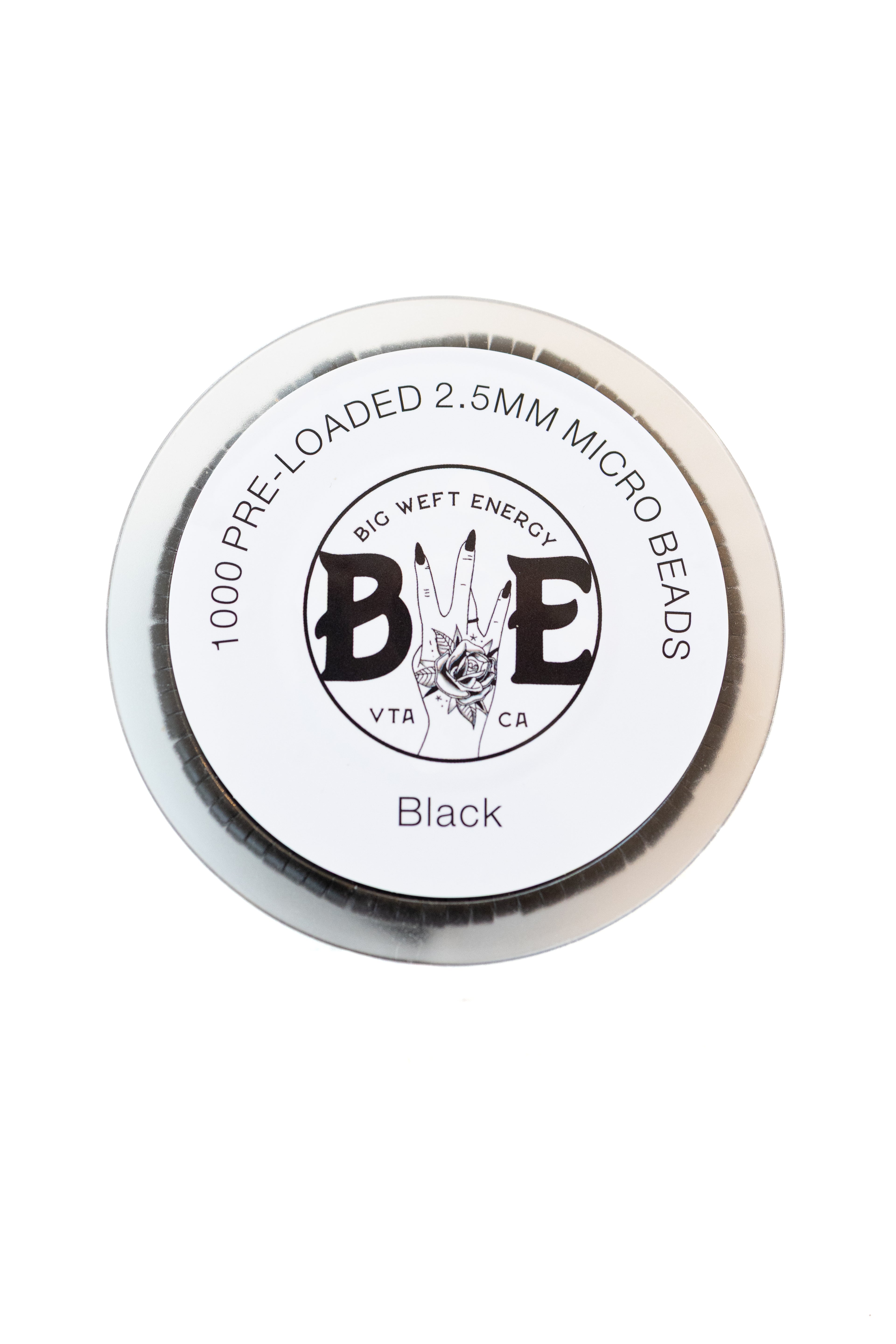 1000 Pre Loaded Micro Beads- 2.5MM BLACK