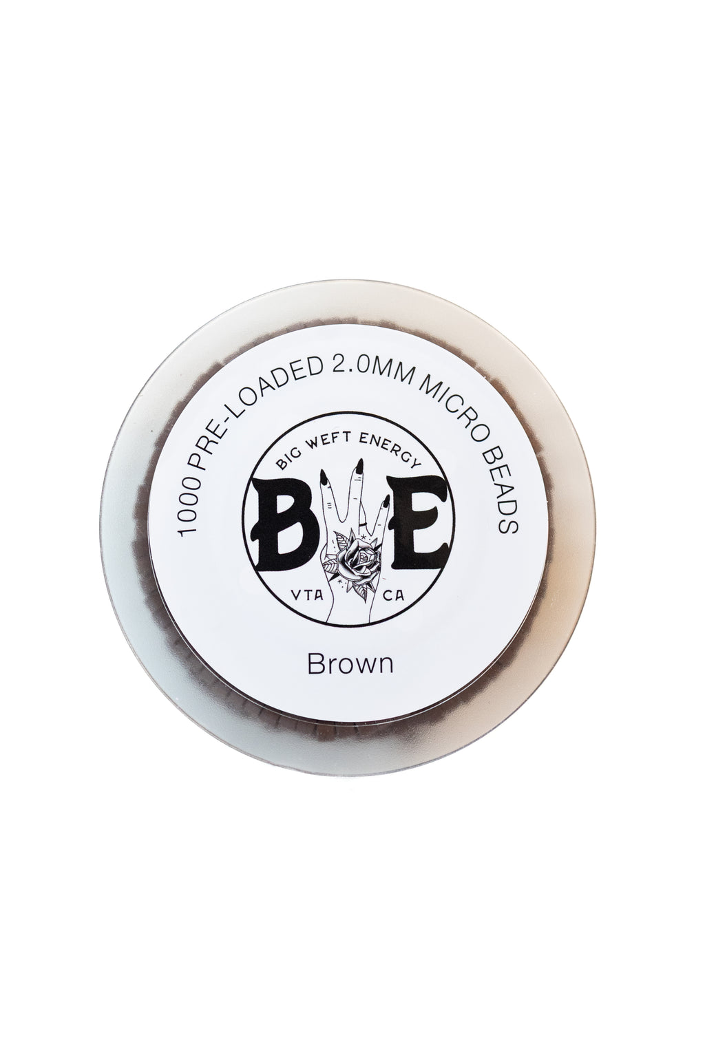 1000 Pre Loaded Micro Beads- 2.0MM BROWN