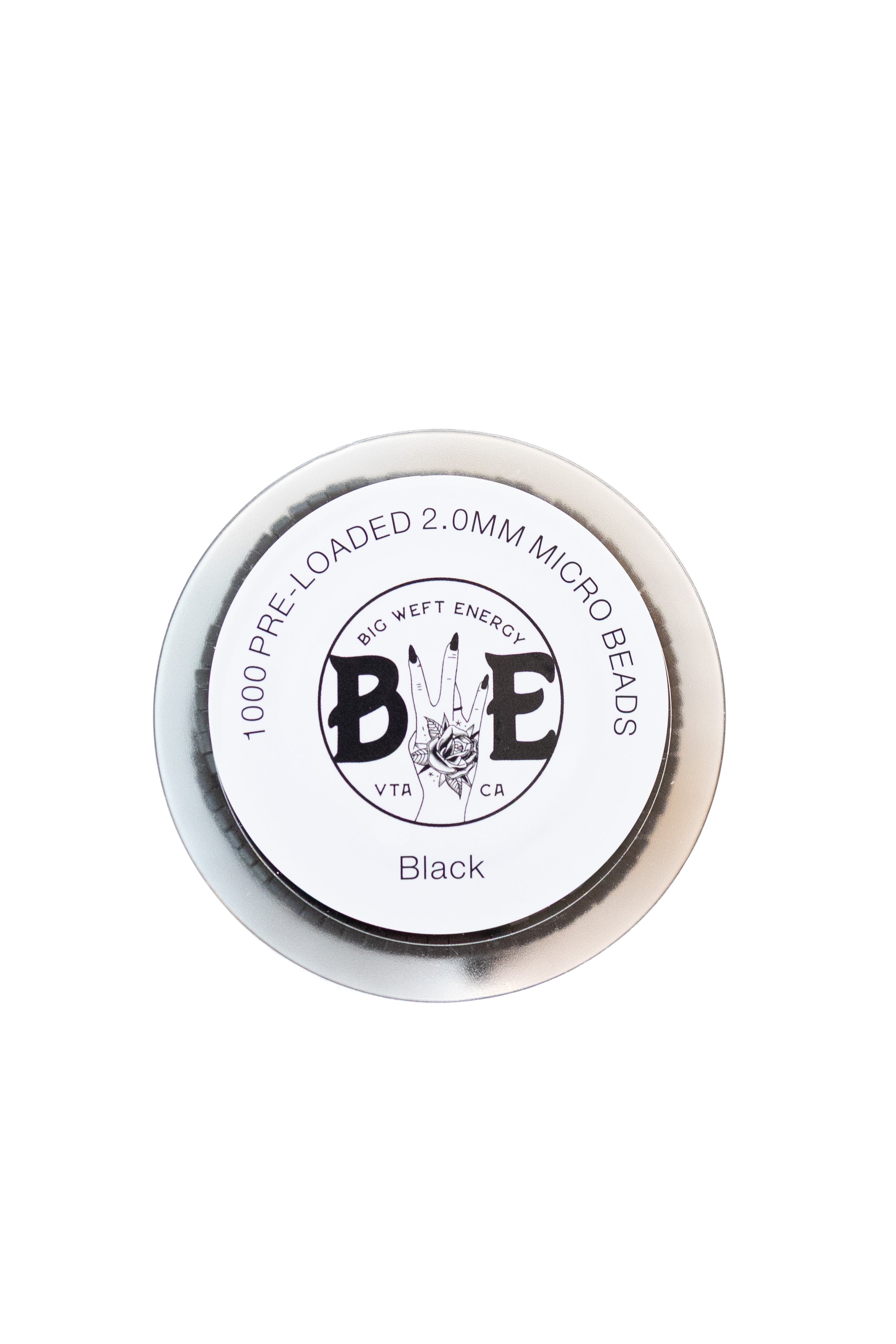 1000 Pre Loaded Micro Beads- 2.0MM BLACK