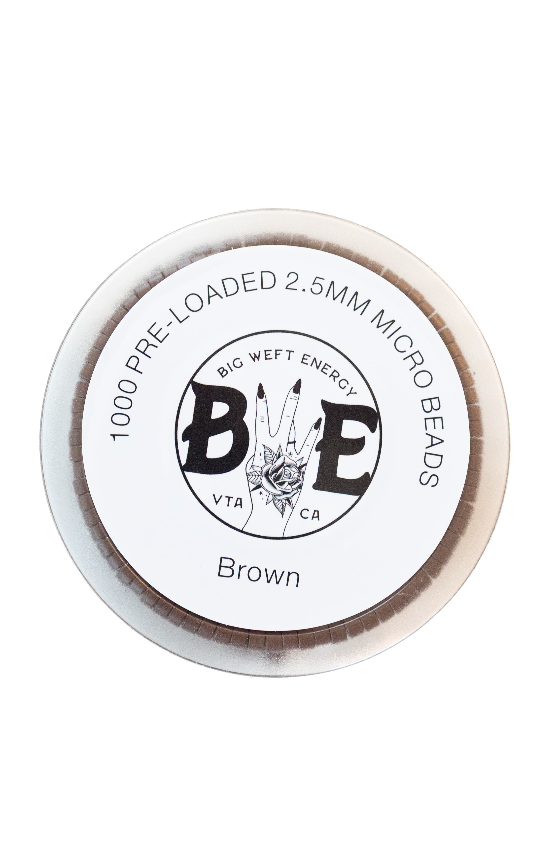 1000 Pre Loaded Micro Beads- 2.5MM BROWN